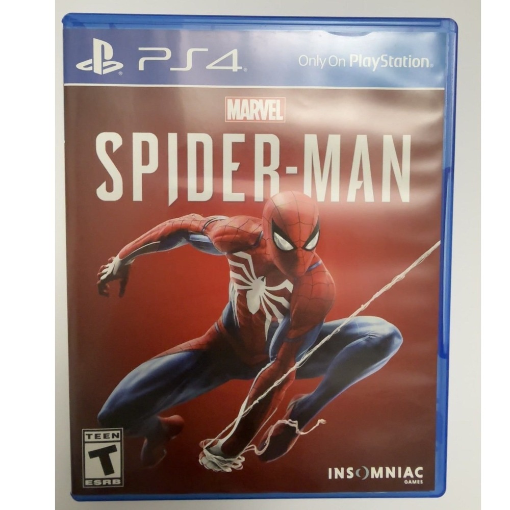Marvel Spider-Man (Sony PlayStation 4, 2018) PS4 Case & Disc Insomniac